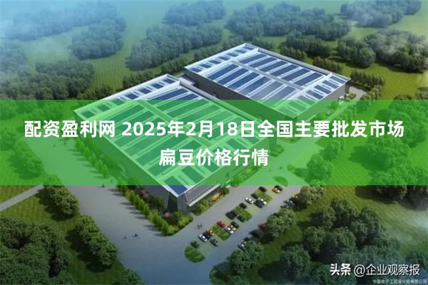 配资盈利网 2025年2月18日全国主要批发市场扁豆价格行情